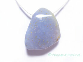 Bijoux pendentif agate blue Lace