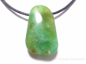 Pendentif création chrysoprase