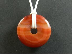 Pendentif Donut Cornaline