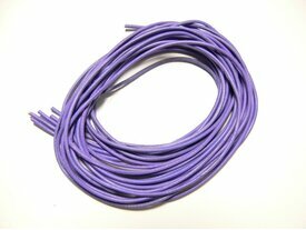 Cordon cuir lilas mauve