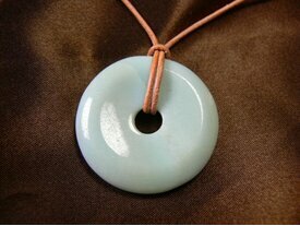 Pendentif donut en amazonite