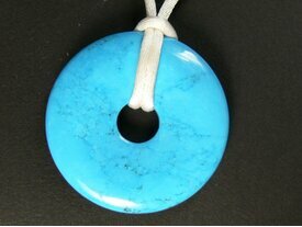 Pendentif Turquoise donut