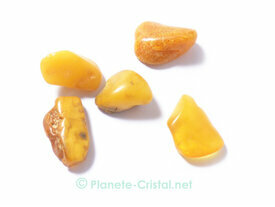 Ambre jaune natif véritable