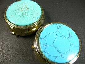 Boite a pilule Turquoise