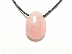 Pendentif quartz rose minéral