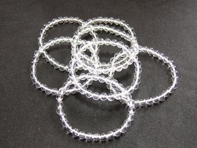 Bracelets Cristal de roche boules 06 mm