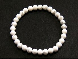 Bracelet blanc Howlite