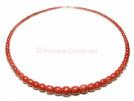 Collier corail rouge