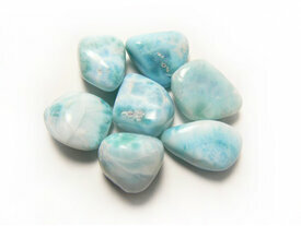 Larimar naturel en pierres roulées
