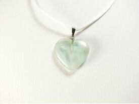 Pendentif Coeur vert Fluorite