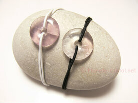 Bracelet cordon et fluorite violette