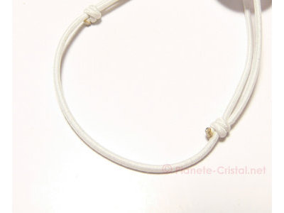 Bracelet cordon blanc