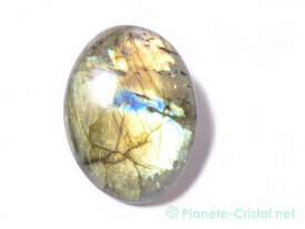 Labradorite irisation jaune or