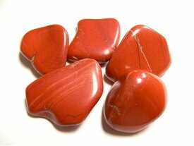 Jaspe rouge en petits galets 