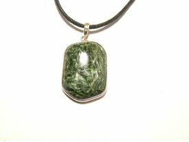 Pendentif séraphinite argent