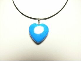 Pendentif coeur turquoise