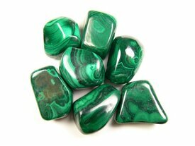 Malachite pierre roulée