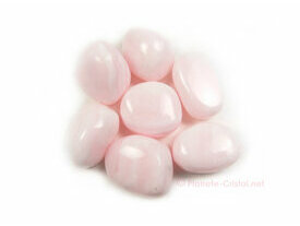 Mangano-calcite rose naturelle roulée taille S