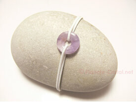 Bijou fin bracelet Pi d'améthyste sur stretch 