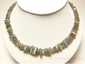Bijoux collier labradorite gemme