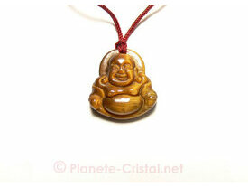 Petit pendentif Bouddha en oeil de tigre