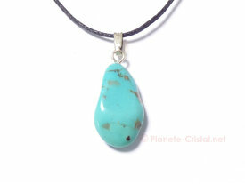 Pendentif petite turquoise veritable