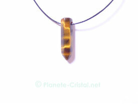 Pendentif homme en oeil de tigre