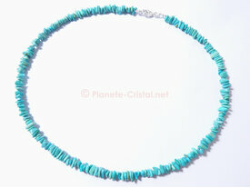 Collier en pierre de turquoise véritable