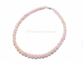 Collier morganite rose pierre precieuse