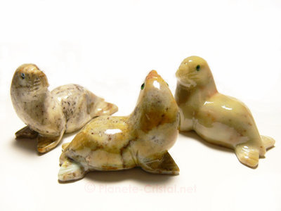Figurine de phoques en animaux de la mer