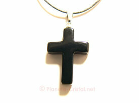 Pendentif petite croix noire