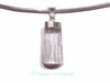 Pendentif Kunzite rose gemme monte sur argent 925