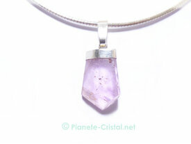 Pendentif Kunzite lilas gemme