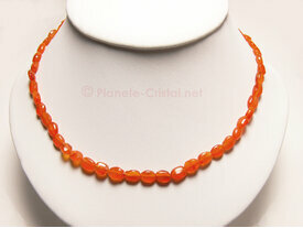 Ras du cou cornaline orange