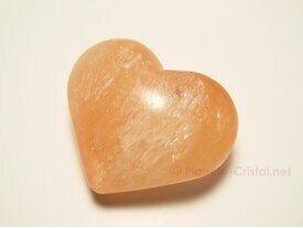 Coeur gypse-sélénite orange