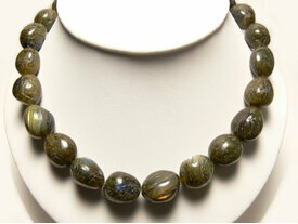 Ras du cou galet fantaisie labradorite