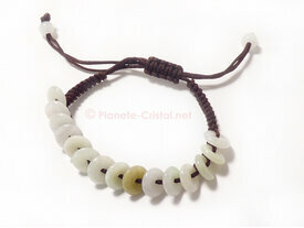 Bracelet shamballa en jade véritable