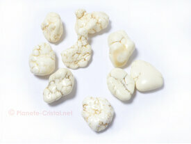 Magnesite blanche pierre naturelle polie