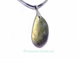 Pendentif labradorite homme