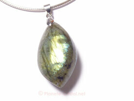Pendentif labradorite en cabochon 