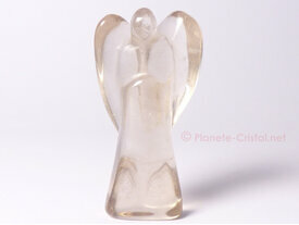 Ange debout gemme en quartz fume