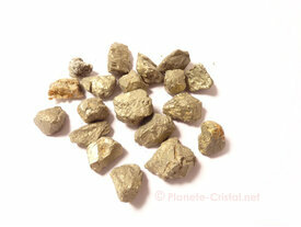 Petits minéraux bruts de pyrite véritable