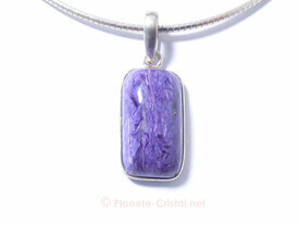 Pendentif charoite pierre fine 
