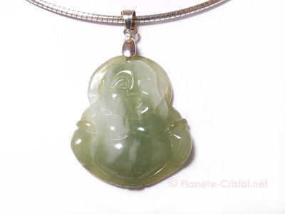 Pendentif Bouddha jade jadéite E