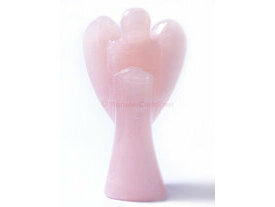 Grand ange cristaux de quartz rose XL