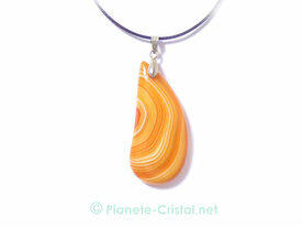 Pendentif agate pierre naturelle