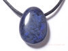 Pendentif pierre dumortirite bleue vritable