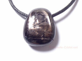 Pendentif Hypersthene noire 