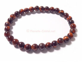 Bracelet oeil de taureau rouge