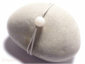 Bracelet agate blanche de la paix